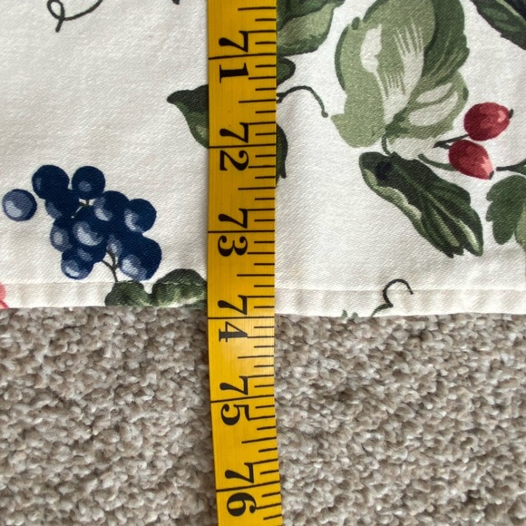 Vintage‎ Waverly Orchard Trail Set Of 2 Curtains Valances Scalloped Cottage Core - Picture 13 of 15